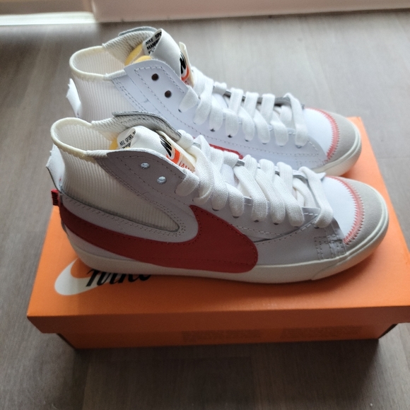 Nike Other - Nike Blazer Mid '77 Jumbo Men's Shoes DH7690-100 Size 9 White/Mantra Orange NEW
